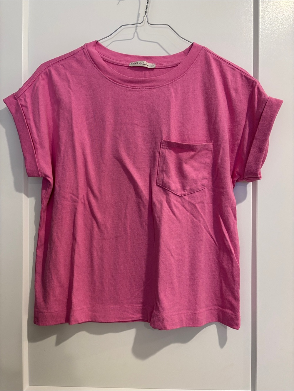 Zenana Women’s Short Sleeve Pocket Shirt Small